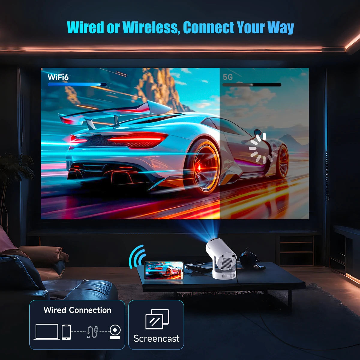PROYECTOR PORTATIL DE CINE EN CASA 🎬Nova Vision™ Projector 2026